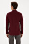 Men's Burgundy Long Sleeve Basic Shirt 50307686-Vr014 - 5