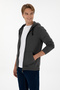 Men's Regular Fit Zippered Hooded Gray Knitted Cardigan 50313748-Vr024 - 3