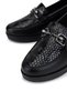 Women's Genuine Leather Black Comfort Shoes - 3