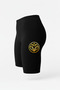 High Waist Black Yoga Pilates Athlete Short Leggings – Lotus Circle Pattern Women's Leggings with Polyamide Fabric - 2
