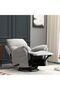 Ezmir Manual Fabric Recliner with Glider & Swivel - Silver, 1-Seater, Plywood & Metal, 87x94x107cm - 2