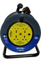 Maxwell Heavy Duty 13A Cable Reel Extension | 4 Universal Sockets with Handle (50 Metre)