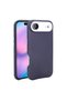 iPhone 17 Air Compatible Case Magsafe Supported Pu Leather Look Kupra Cover - Navy Blue - T39535