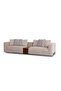 Vance 4-Seater Fabric Sofa - Beige, Solid Wood Frame, Stylish & Comfortable Living Room Furniture - 2