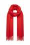 Set of 2 Puffy Off-White Red Soft Textured Women's Scarf Shawl Shoulder Wrap 50X190 cm - 2