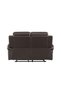 2-Seater Half Leather Recliner Sofa - Brown Faux Leather & Wood, 154x90x98cm, Stylish Comfort - 7