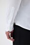 Knitted 100% Mercerized Cotton Comfort Fit White Men's Shirt - 8