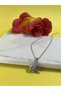 Silver Swan Necklace – Elegant Women's Jewelry with Stone Swan Figure, Stylish Necklace with Shiny Crystal Detail - 2