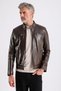 Maroquin Leather Derby Men's Leather Coat - 3
