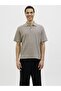 Beige Jacquard Polo