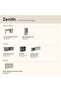 Zenith 1-Door & 1-Drawer Study Desk - White Oak/Cement - Compact Workspace with 2-Year Warranty - 4