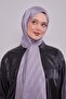 Gray Knitted Pattern Jacquard Shawl - 3