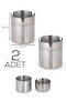 Etn-236 Large 2-Piece Stainless Steel Metal Ash Tray - Windproof Ashtray with Lid - 3