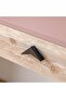 Bliss Study Desk with 2 Drawers & Hutch - Oak & Pink Engineered Wood, 55x131x110cm, 5 Year Warranty - 3