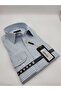 Regularfit Blue Checked Men's Shirt with Stretch Fabric Cut Structure Ar045085-01 - 5
