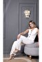 Women's Clothing Floral Button Detailed V-Neck Bottom Top Set - 6
