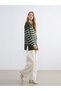 Vizyon New Season Polo Neck Striped Oversized Women's Knitwear Sweater - 2