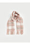 Esvab • Modern & Distinctive Checkered Embroidered Short Tassel Women's Scarf - 2