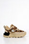 Prns 181 Stone Detail Leopard Pattern Sole Sports Shoes