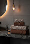 4-Piece Luxury Bath Towel Set (2 Pieces 70x140 cm & 2 Pieces 50x90 cm) | Leopard Printed Bath Set - 2