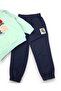 Girl's Heart Printed , Hooded Sweatshirt Transitional 2-3-4-5-6 Years Old Bottom Top Tracksuit Set - 6