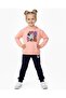 Girl's Heart Printed , Hooded Sweatshirt Transitional 2-3-4-5-6 Years Old Bottom Top Tracksuit Set