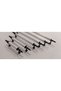 Emi̇r 1 Ad.Whites-Black 192 mm Metal Screw Handle. Cabinet, Chest of Drawers, Unit, Bedside Table, Kitchen Cabinet, Cloakroom - 3