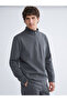Vizyon New Season Zippered Stand Collar Long Sleeve Men's Sweatshirt