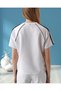 Women's Regular Fit Crew Neck Logo Detailed Cotton T-Shirt - 5