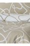 Mix Cappucino Single Ranforce Cotton Fitted Sheet Duvet Cover Set - 5