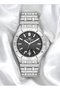 Silver Steel Band Men's Wristwatch Fm43017A-A2 All Functions Active 3 Atm Water Resistant
