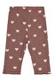 Kalp Printed 6-18 Months Leggings - Brown 6-9 Months - 2
