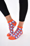 Checkered (Seamless) Cotton Breathable Anti-Sweat Women's Socks - 5