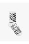Cotton Zebra Pattern Tennis Socks - 2