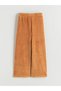 Lcw Kids Elastic Waist Velvet Girls' Sweatpants