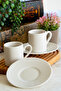 Hayal 4 Piece 2 Person Porcelain Coffee Cup Set