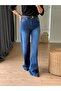 High Waist Wide Leg Pants Blue