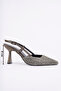 Women's High Heel Shoes Pointed Toe Mesh Look Open Back 8 cm Heel Elegant Stylish Design - 4