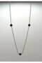Steel Evil Eye Necklace White Metal - 7