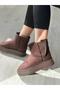 Children's Thick Sole Fur Inside Children's Boots Bitter Brown Color High Quality Poly Sole Children's Boots 2025