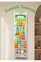 Numbers (Numbers)-Colors (Colors) Banner 4 Pieces of Pvc-Coated Banners for School and Classrooms 30*100 cm