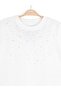 Girl's Stone Embroidered Cotton T-Shirt - 4