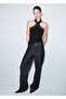 Shiny Halter Neck Blouse - 2