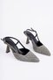 Women's High Heel Shoes Pointed Toe Mesh Look Open Back 8 cm Heel Elegant Stylish Design - 6