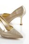 Gold Snake Evening Dress Shoes and Bag Set Suitable for Special Occasions - 8