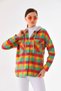 Multicolored Plaid Hooded Lumberjack Shirt - 2