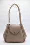 Women's Beige Large Size Expandable Multi-Purpose Hand and Shoulder Bag with Long Handle