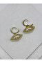 Steel Zircon Stone Eye Earrings - 7