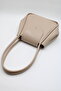 Women's Beige Large Size Expandable Multi-Purpose Hand and Shoulder Bag with Long Handle - 6