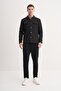 Kaşe Fabric Slim Fit Premium Coat-13235 - 3